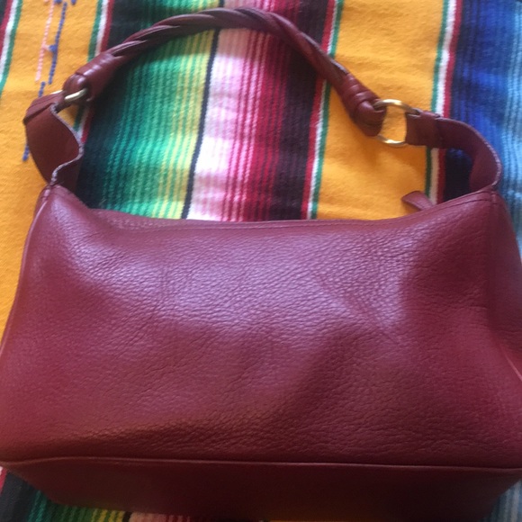 Ruby red 100% leather purse by Talbots - Picture 7 of 11